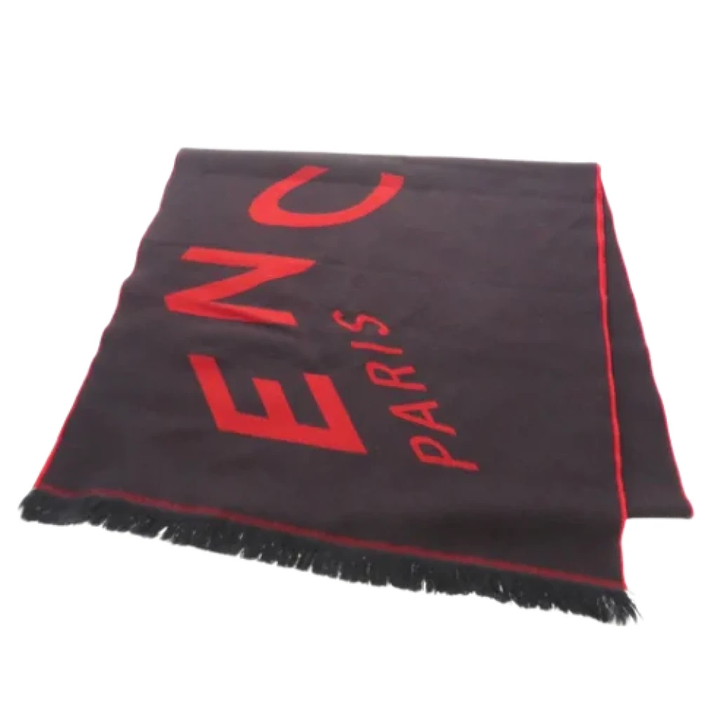 Givenchy Pre-owned Wool scarves Black Dames