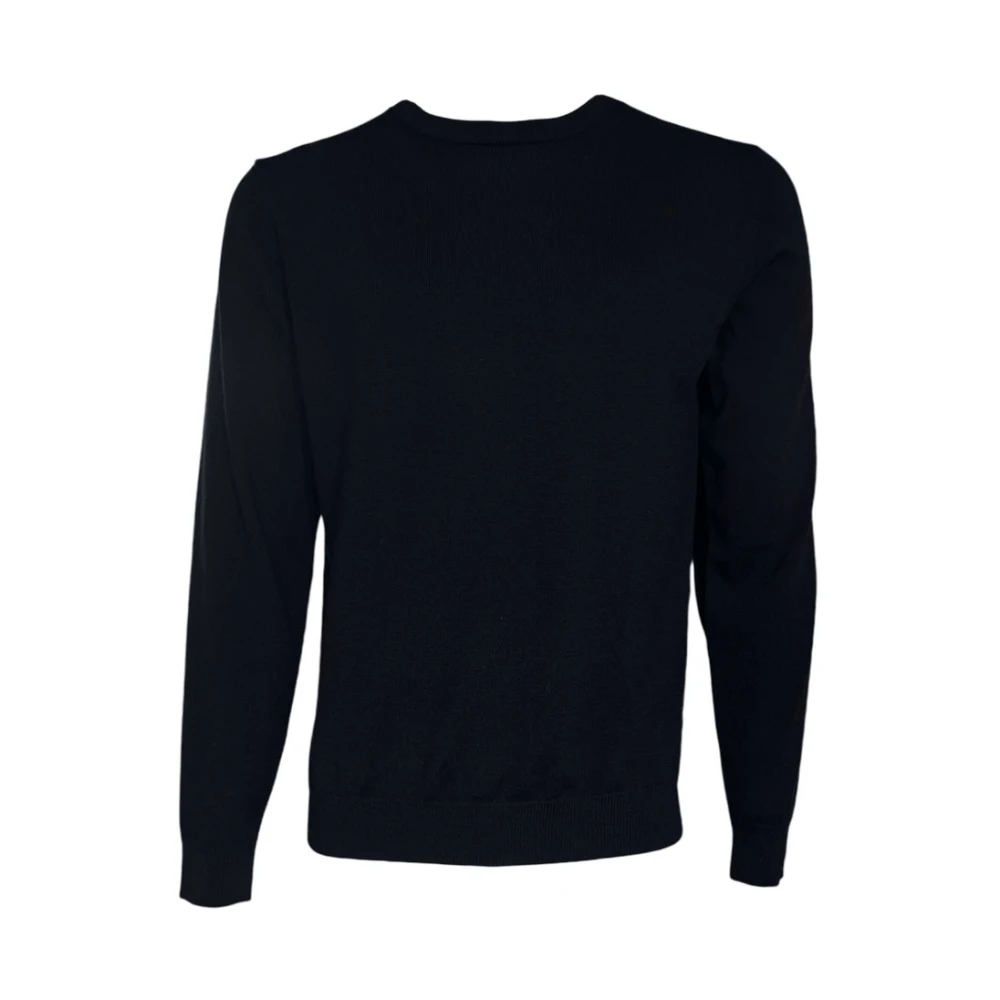 Daniele Fiesoli Merino Wol Pullover Navy Blauw Blue Heren