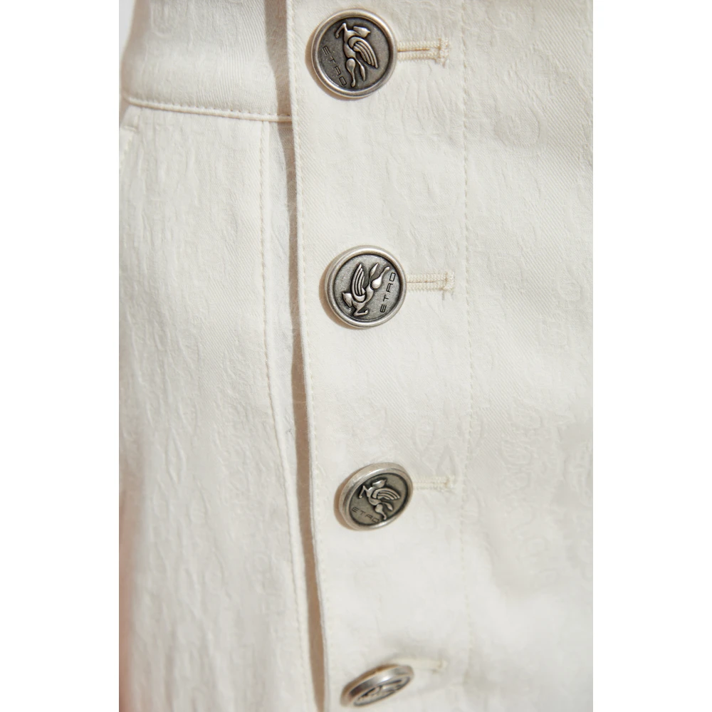 ETRO Broek met jacquardpatroon Beige Dames