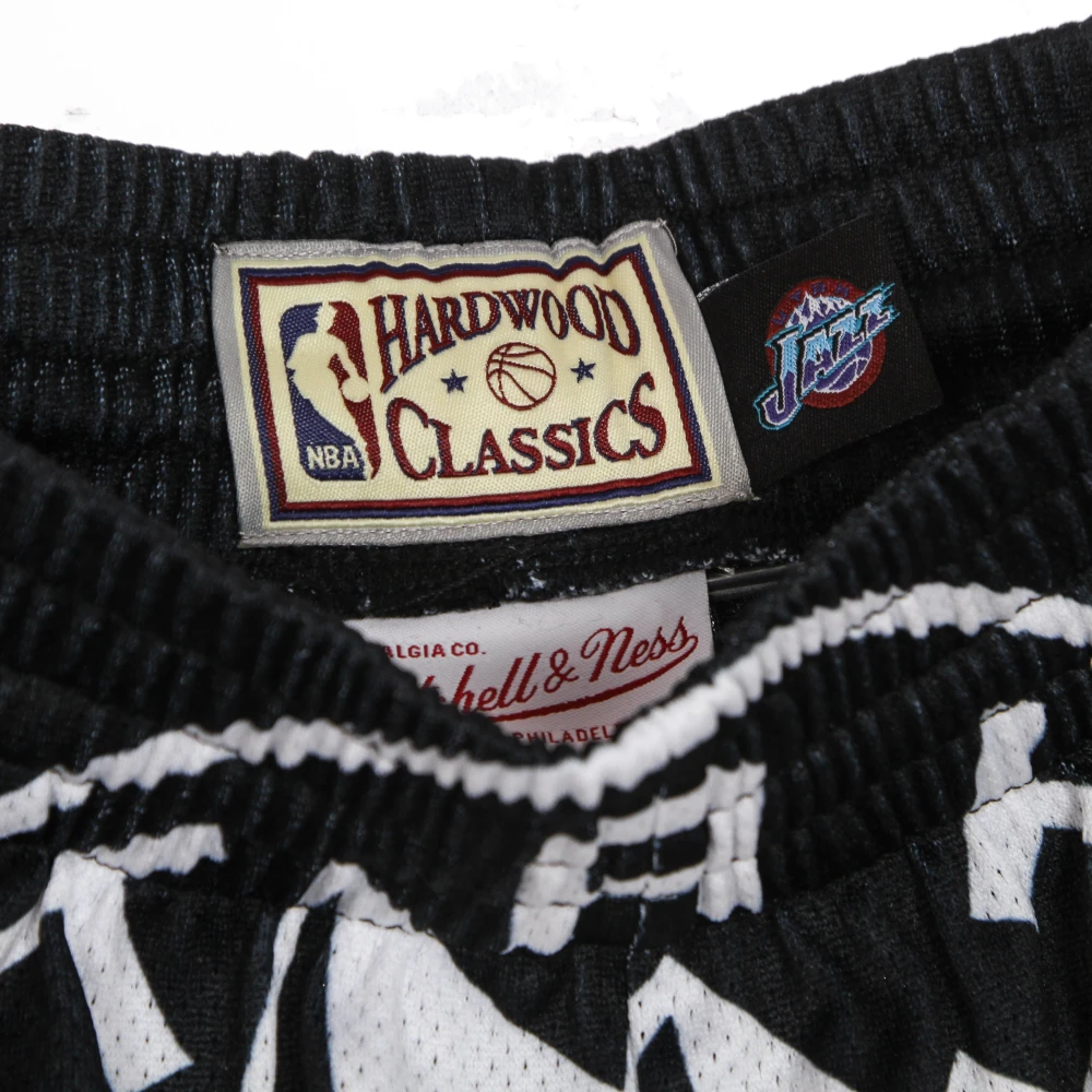 Mitchell & Ness NBA Big Face Basketball Shorts Black Heren