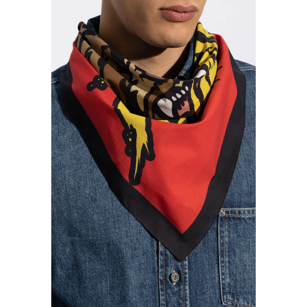 Dsquared2 Sjaal met logo Multicolor Heren