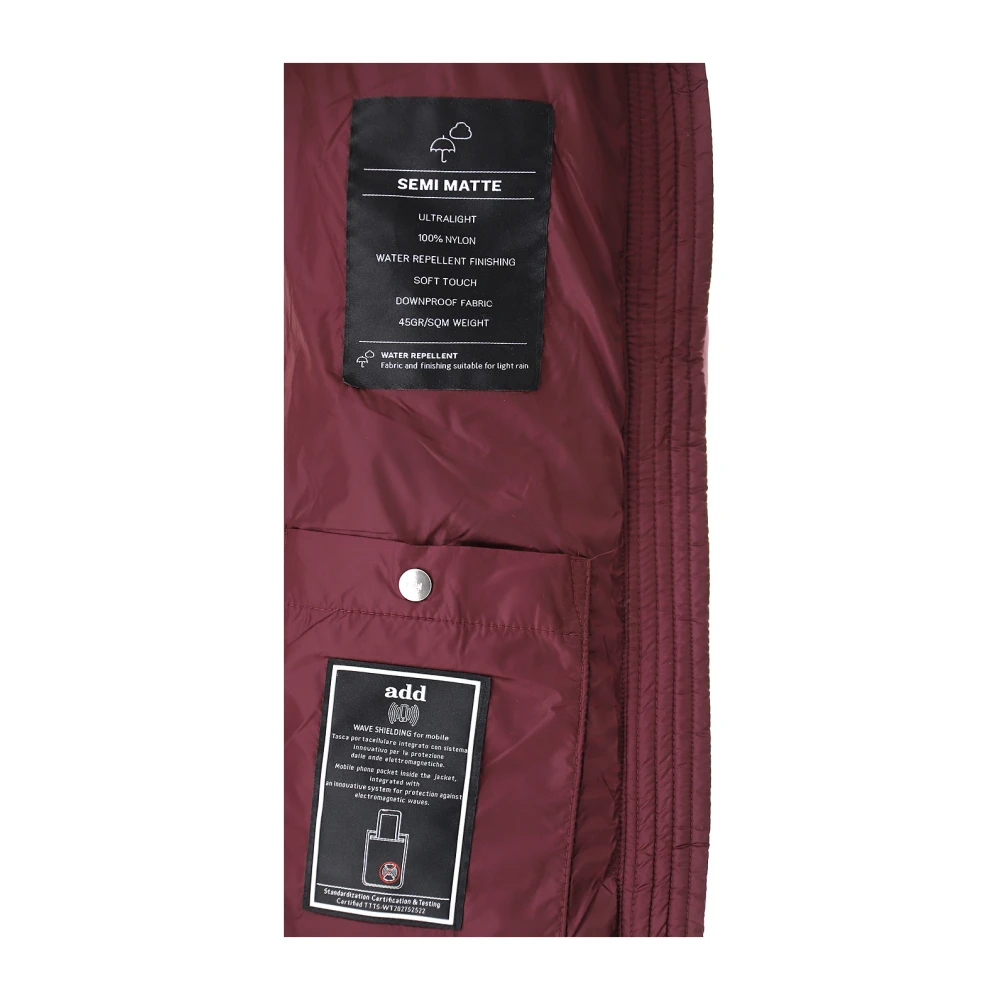 add Bordeaux Jas Collectie Red Dames