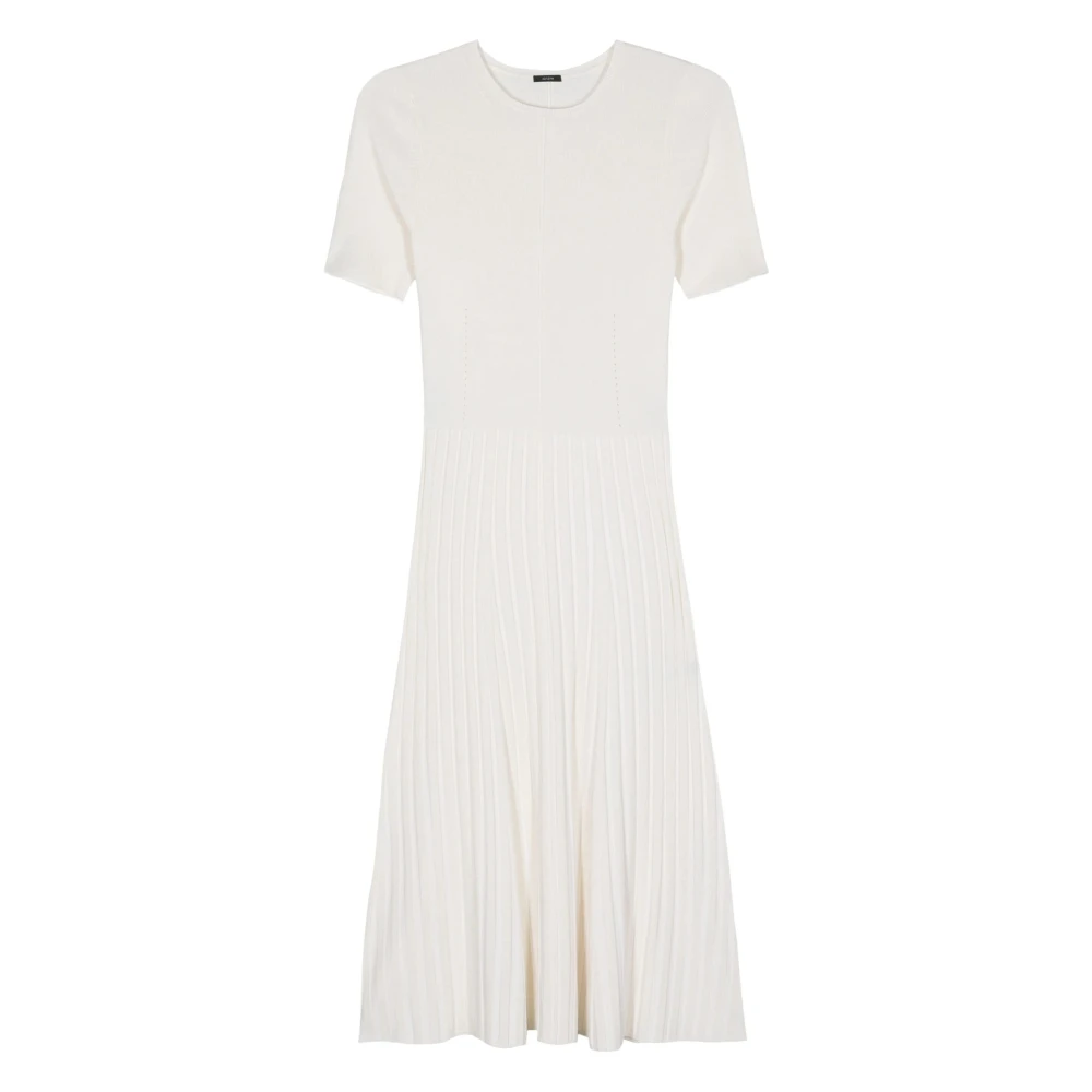 Joseph Satijnen Rib Maxi Jurk Wit White Dames