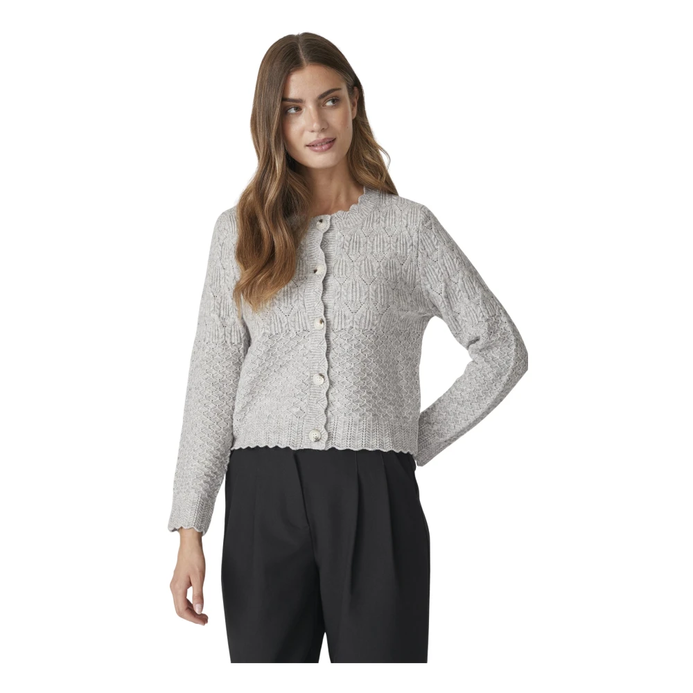Co'couture Gray Cardigan - Female - Cardigans - M - Knitwear