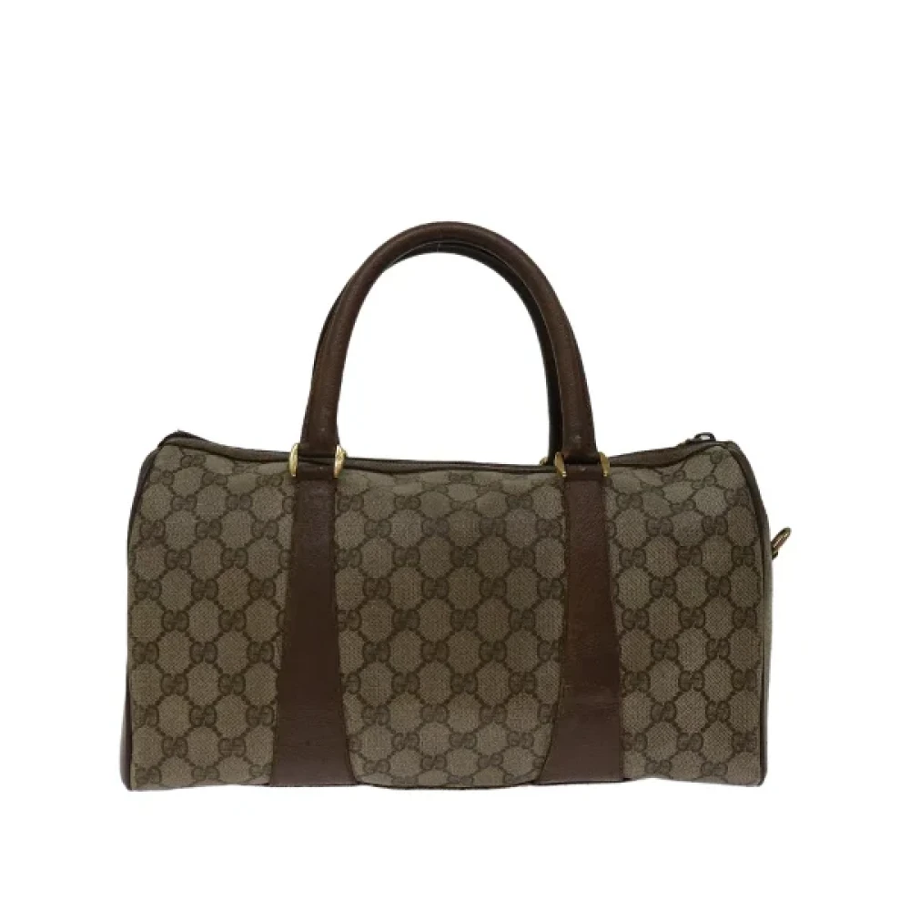 Gucci Vintage Pre-owned Canvas handbags Beige Dames
