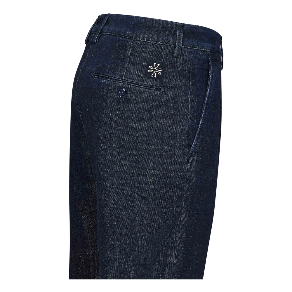 Jacob Cohën Blauwe Slim Fit Jeans met Logo Blue Heren