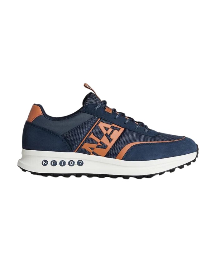 sneakers-basse-en-cuir-et-tissu-bleu
