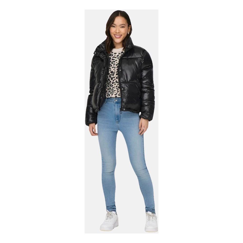 Only Stijlvolle Sky Gewatteerde Jas Black Dames