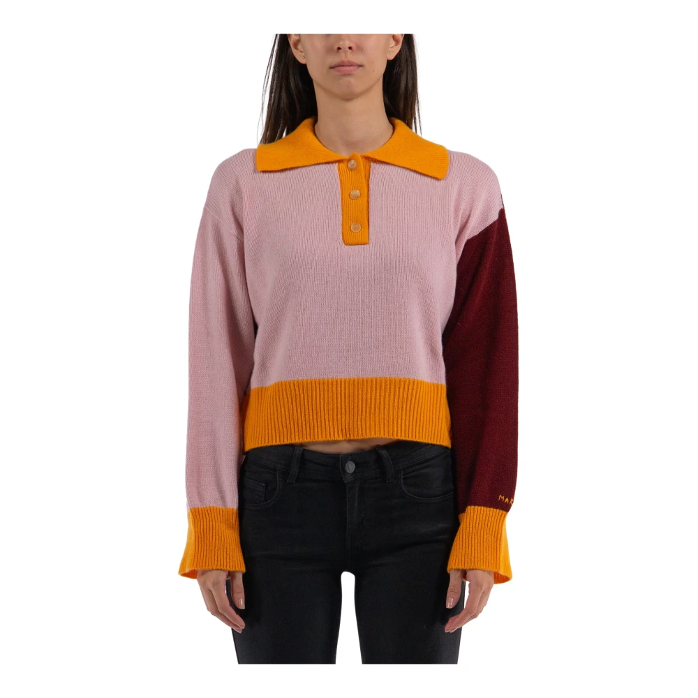 Marni Cashmere Polo Sweater Multicolor Dames