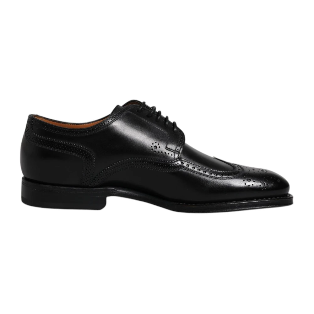 Dolce & Gabbana Men's Black Leather Wingtip Formal Shoes
