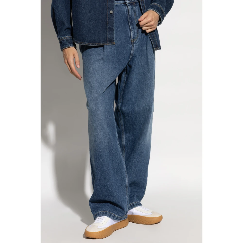 Moschino Wijde jeans Blue Heren