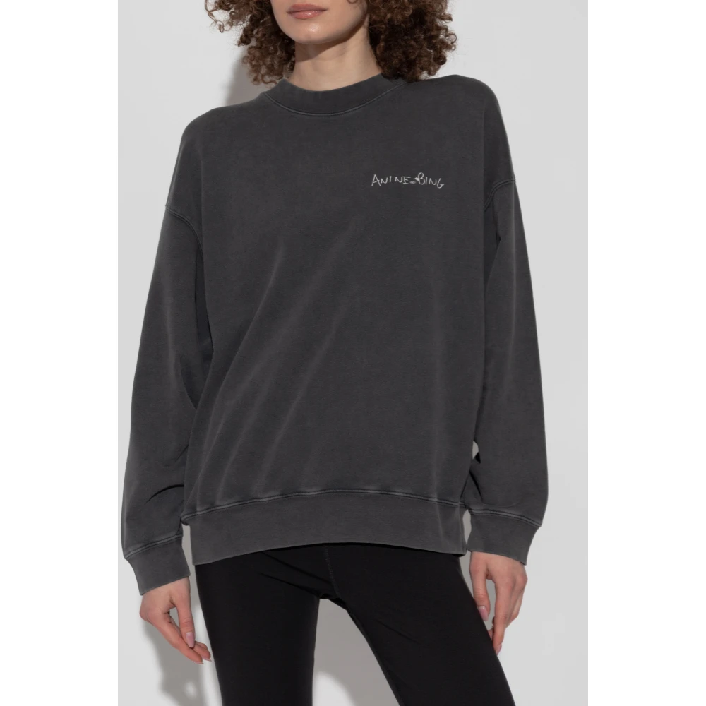 Anine Bing Sweatshirt 'Jaci' Gray Dames
