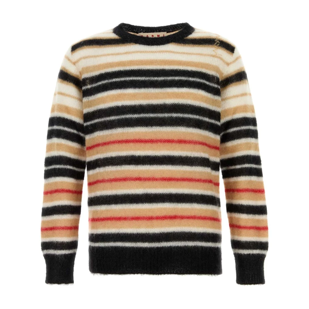 Marni Men's Embroidered Mohair Blend Sweater