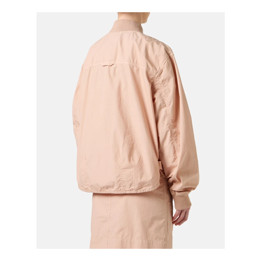 Iceberg Regular fit jack in blush katoenen parachute Pink Dames