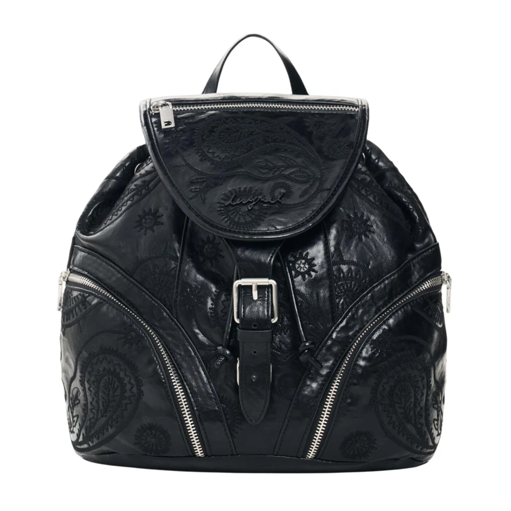Desigual Damen Noir Rucksack Aus Leder Mini Rock - Bild 3