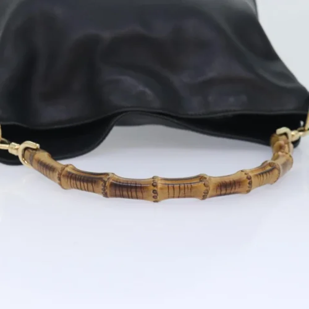 Gucci Vintage Pre-owned Leather handbags Black Dames