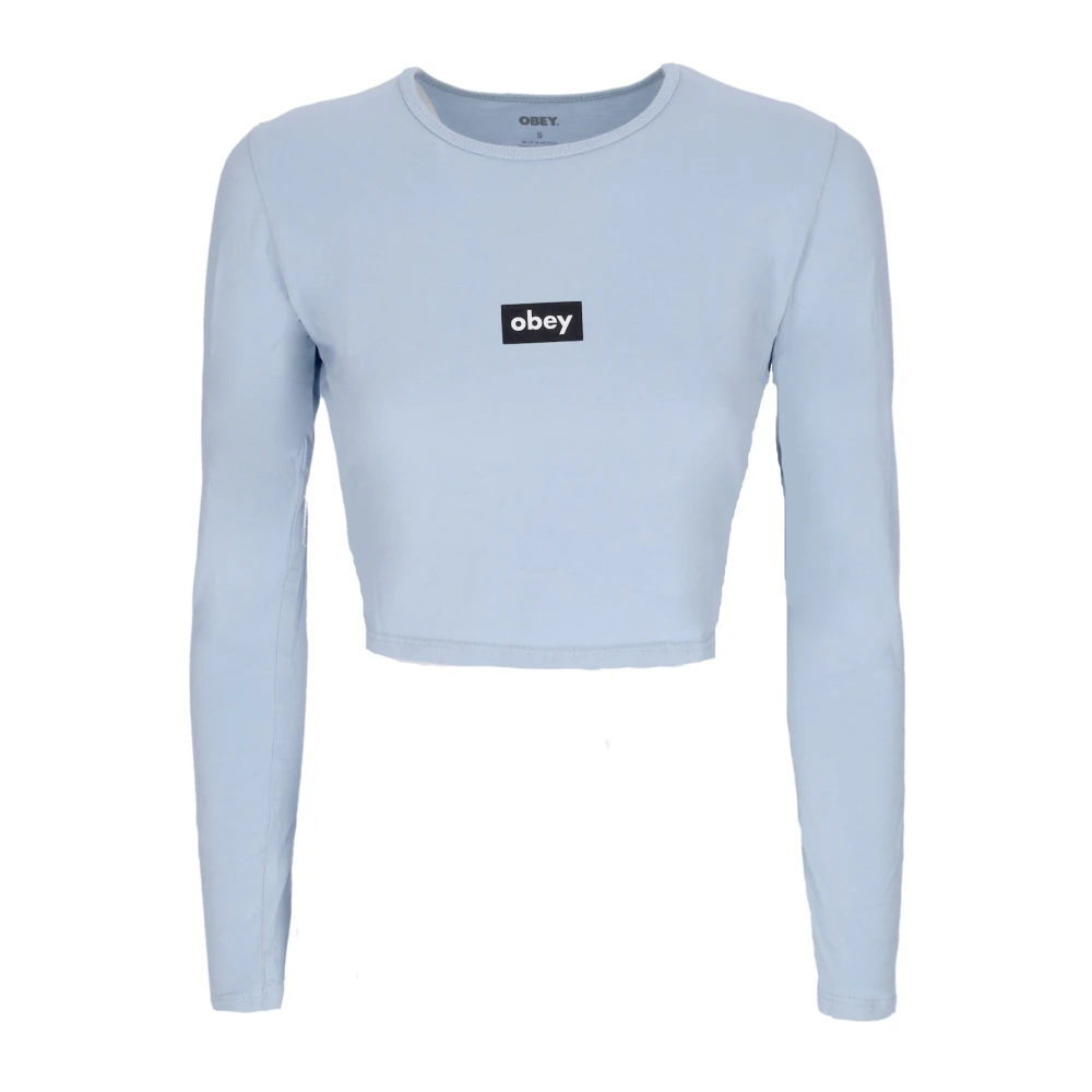 Obey Korte mouwen T-shirt Goed Grijs Blue Dames