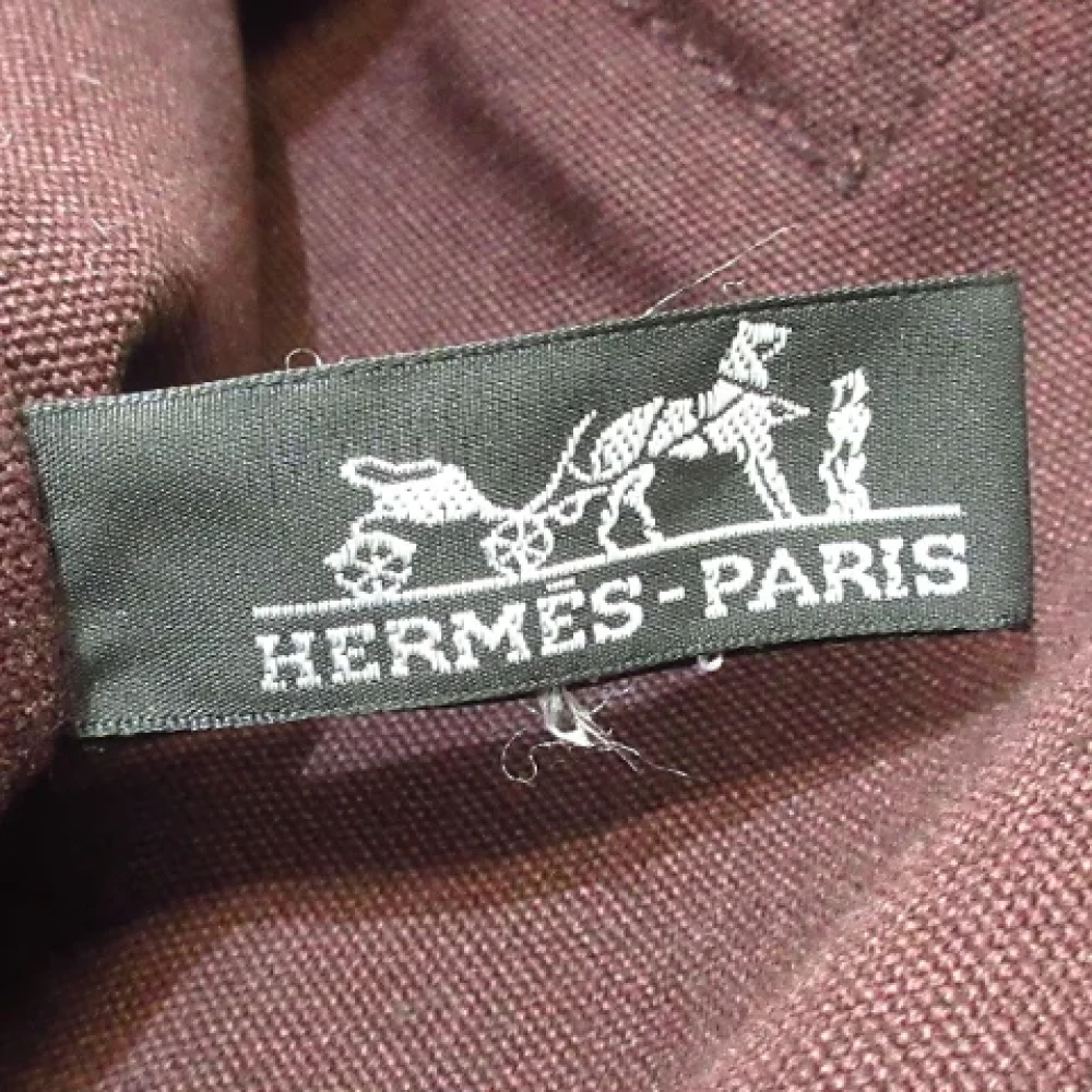 Hermès Vintage Pre-owned Cotton totes Red Dames