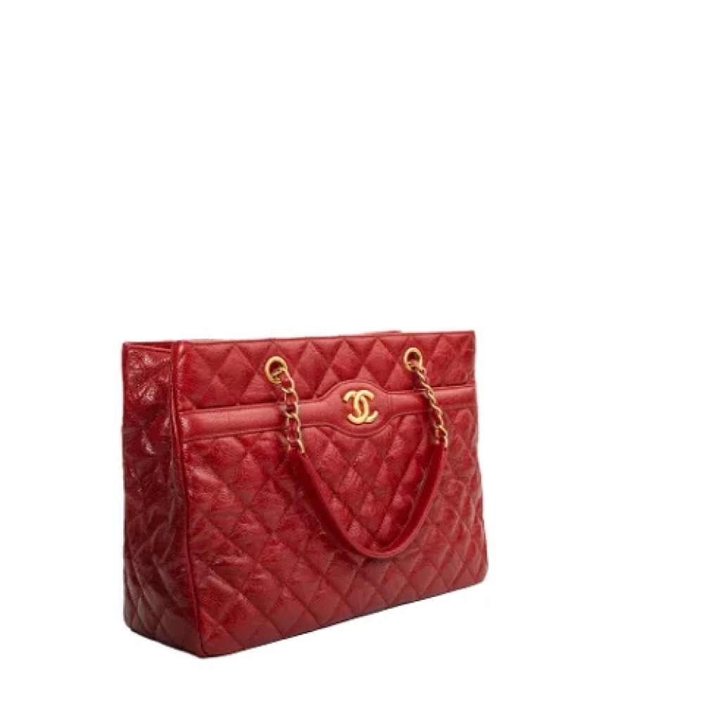 Chanel Vintage Pre-owned Leather chanel-bags Red Dames