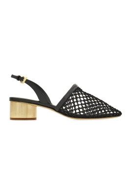 Kay 40 Mesh And Leather Slingback
