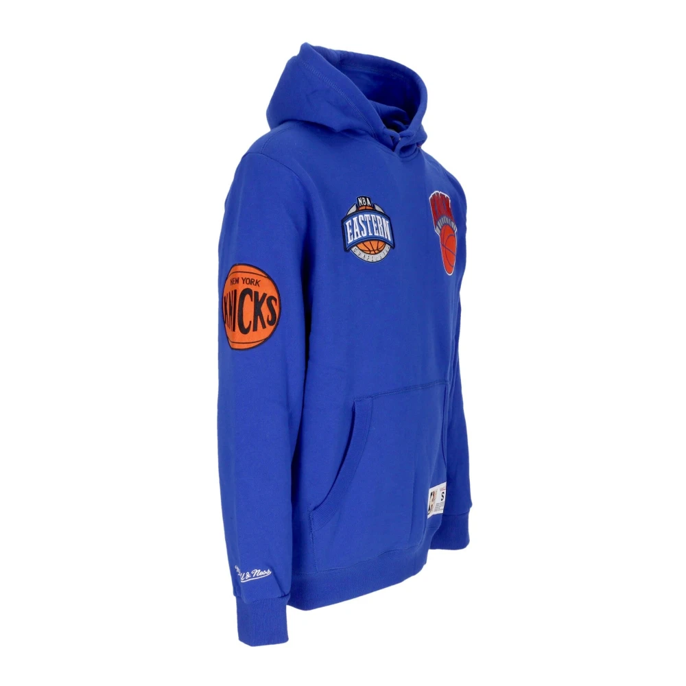 Mitchell & Ness NBA Hometown Fleece Hoodie Blue Heren