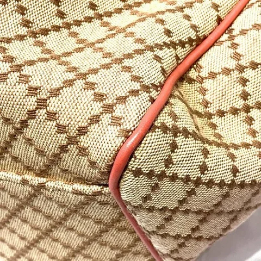 Gucci Vintage Pre-owned Canvas gucci-bags Beige Dames