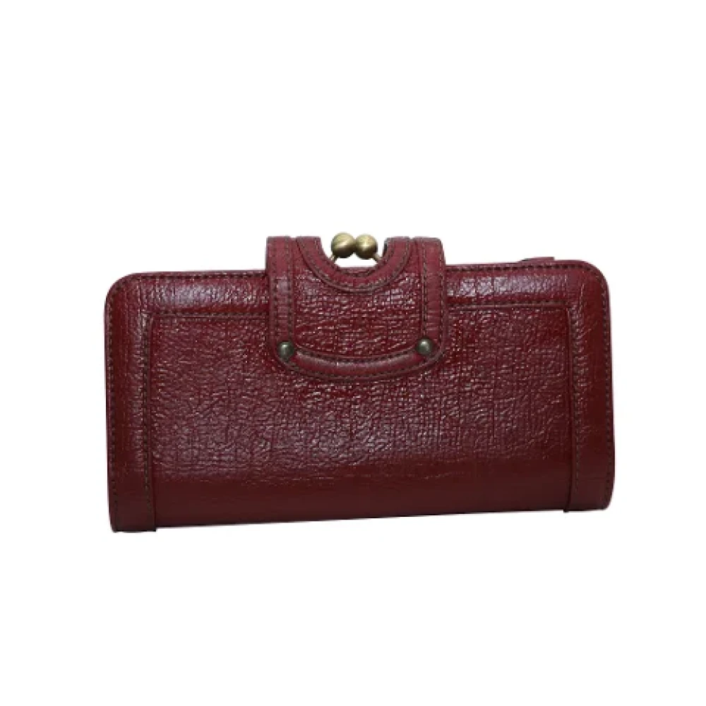 Stella McCartney Pre-owned Leather wallets Red Dames