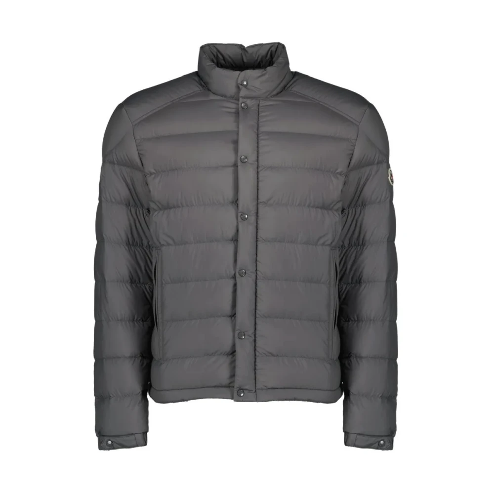 Moncler Gray Down Jackets, Male, L, Selves Short Down Jacket