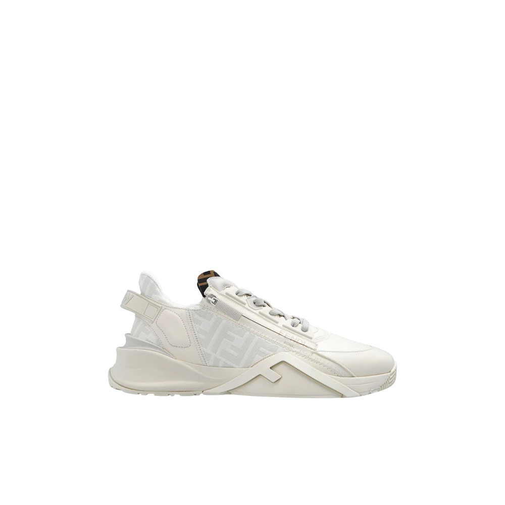 Fendi Men's White Flow Trainers - Sneakers - 6 Uk - Shoes