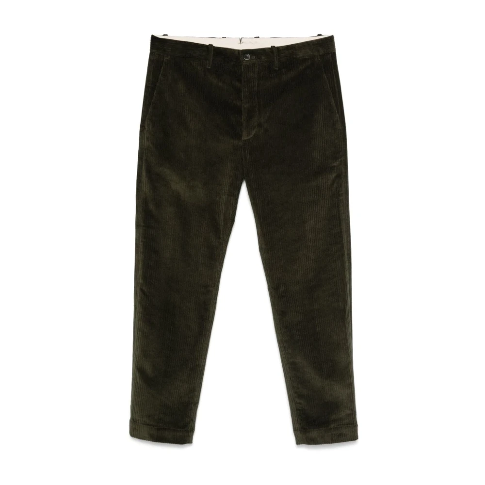 Nine In The Morning Groene Corduroy Broek met Zakken Green Heren