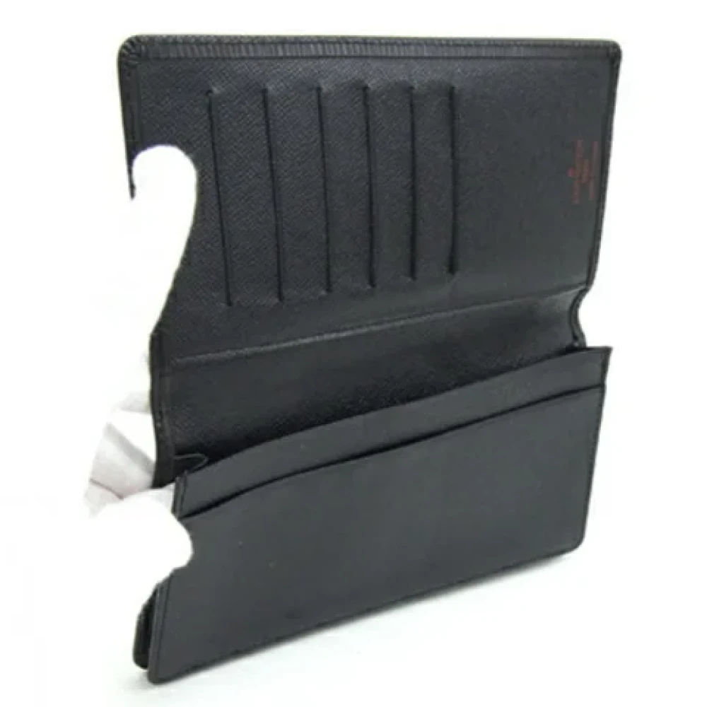 Louis Vuitton Vintage Pre-owned Leather wallets Black Heren