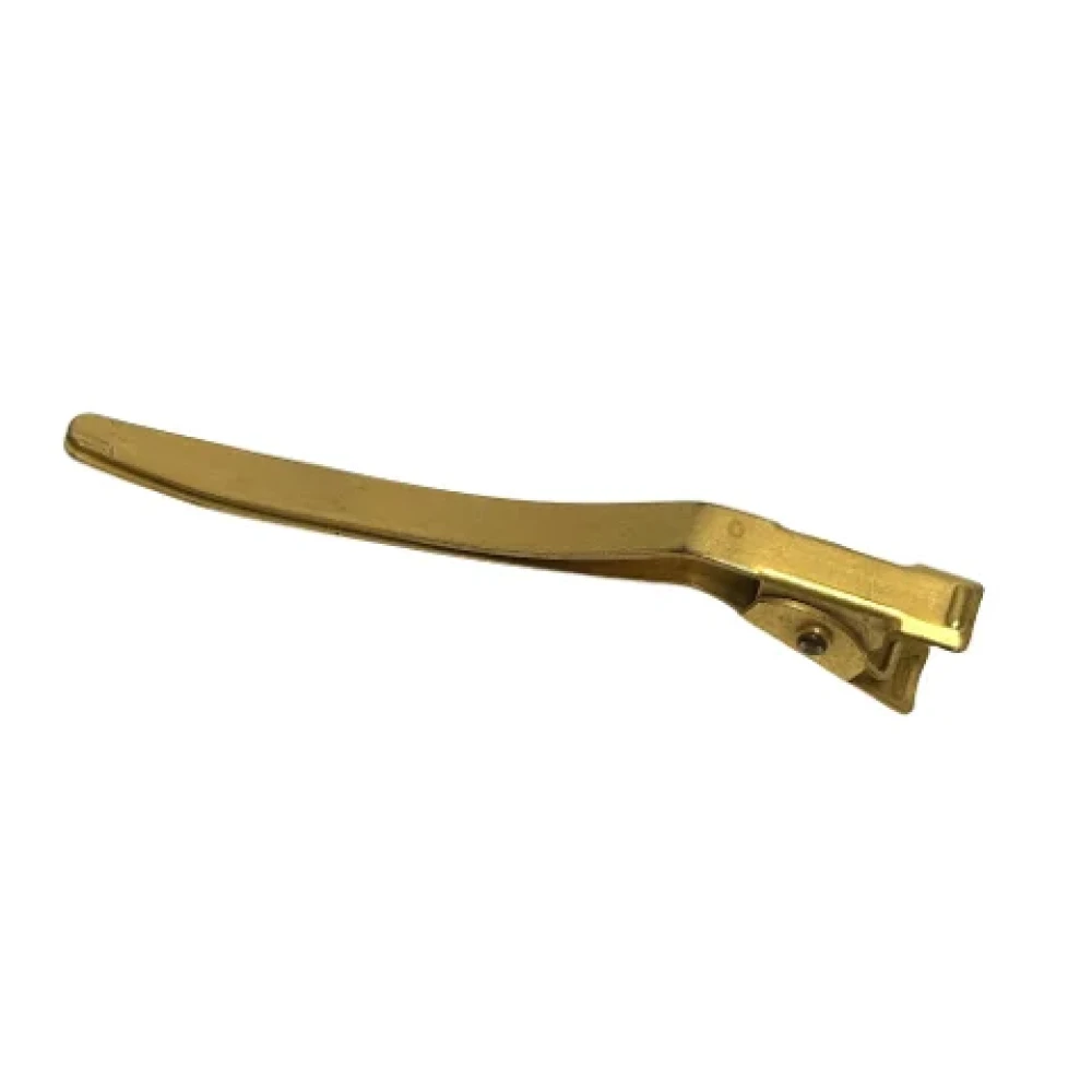 Chanel Vintage Pre-owned Metal hair-accessories Yellow Dames