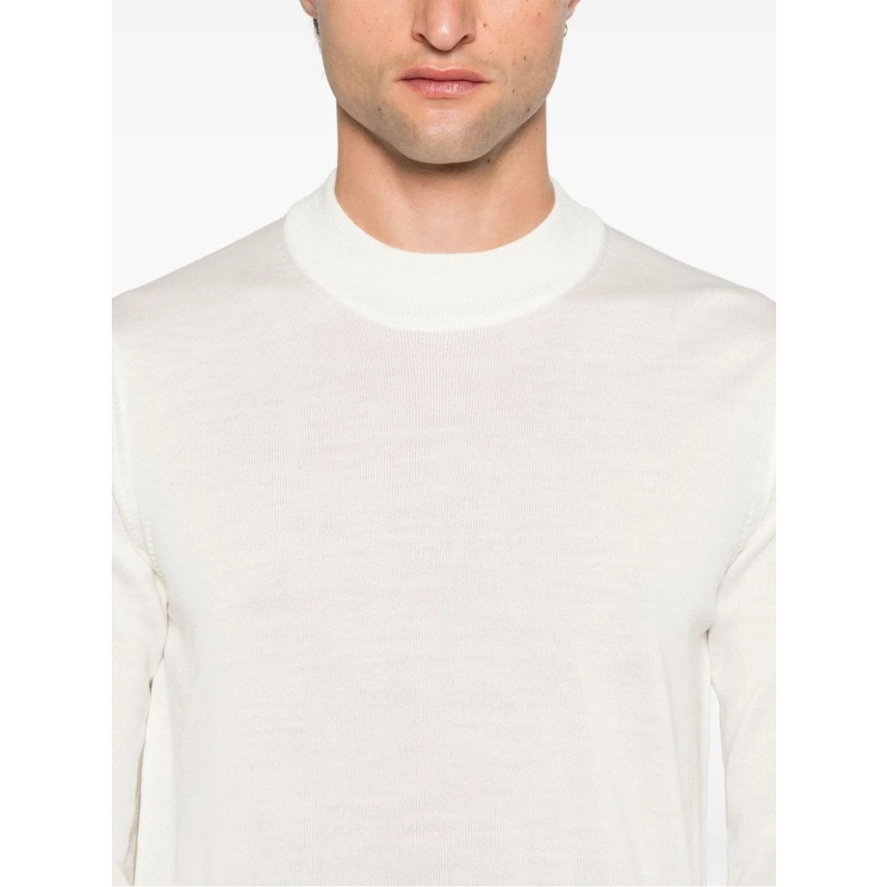 Roberto Collina Elegante Ecru Gebreide Kleding Aw24 White Heren