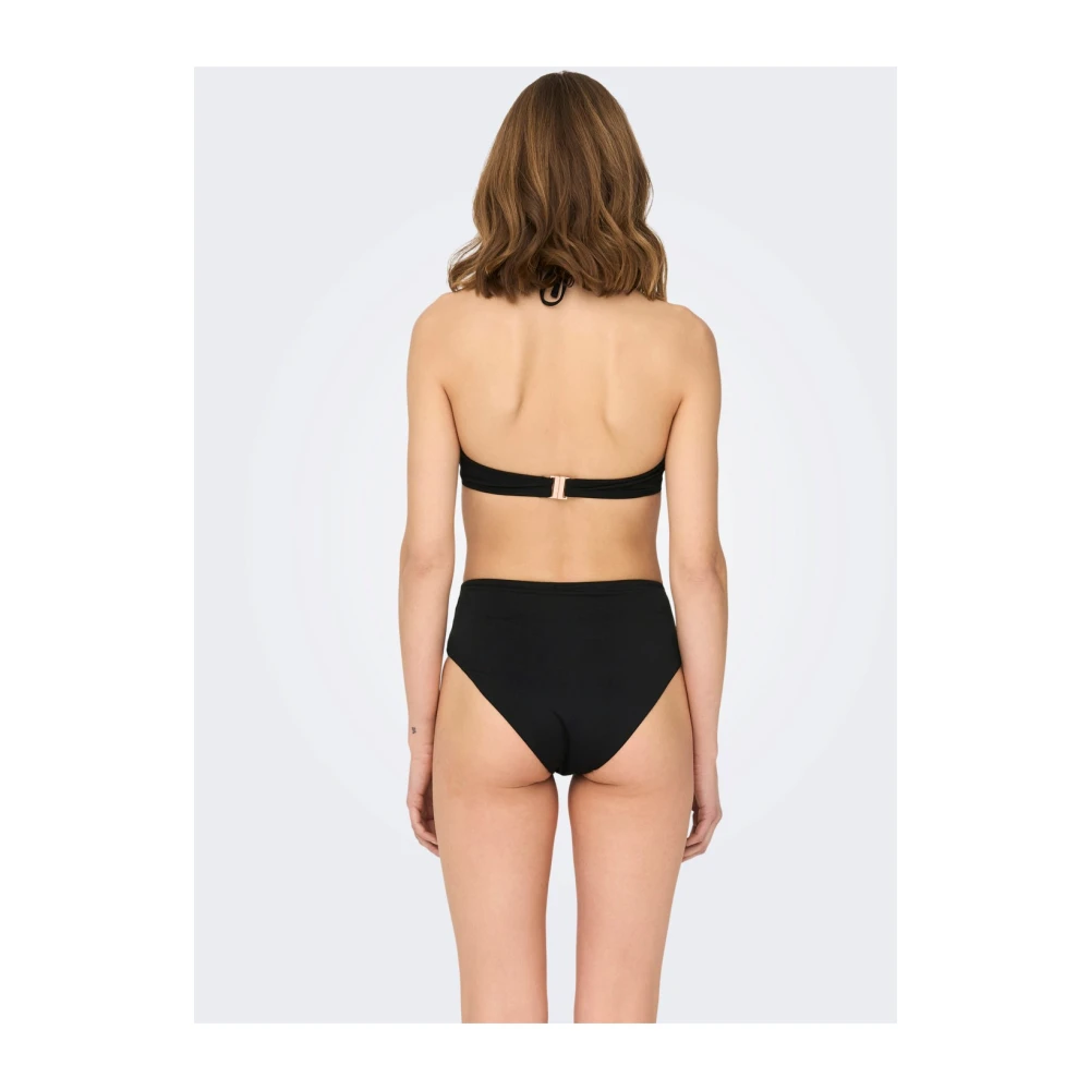 Only Juliette Bandeau Bikini Top Black Dames