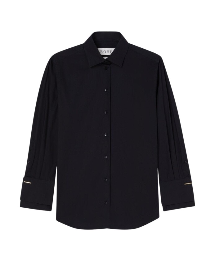 chemise-noire-a-double-poignet