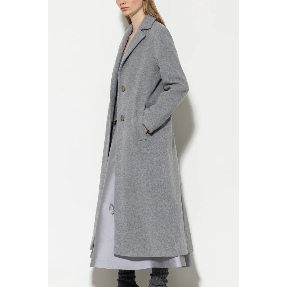 LUISA CERANO Heather Grey Wollen Blend Blazerjas Gray Dames