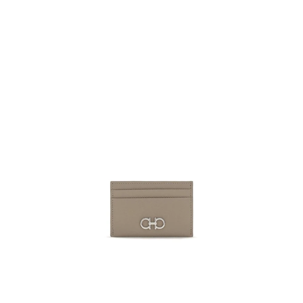 Ferragamo Donna Grigio - Gancini Card Holder - Accessories - One Size - Immagine 4