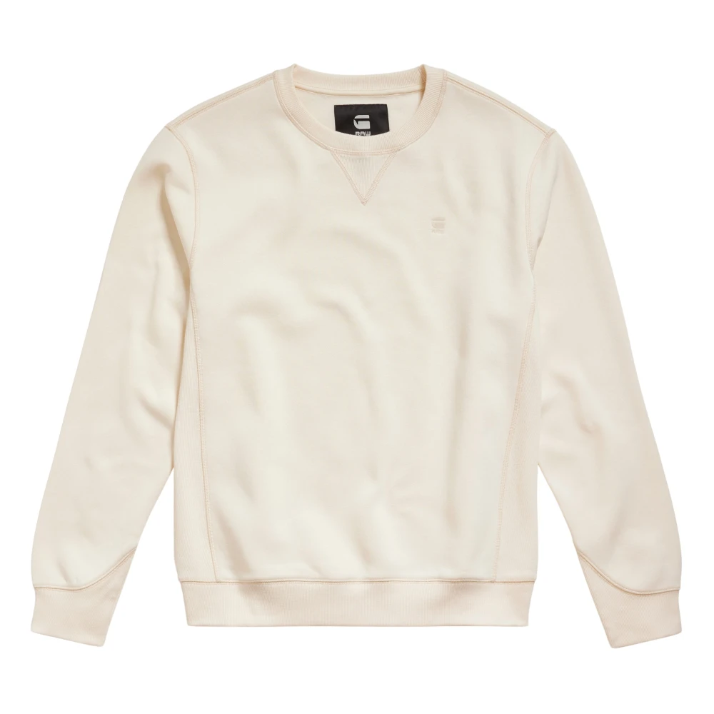 G-Star Premium Core Sweater in Eggnog Beige Heren