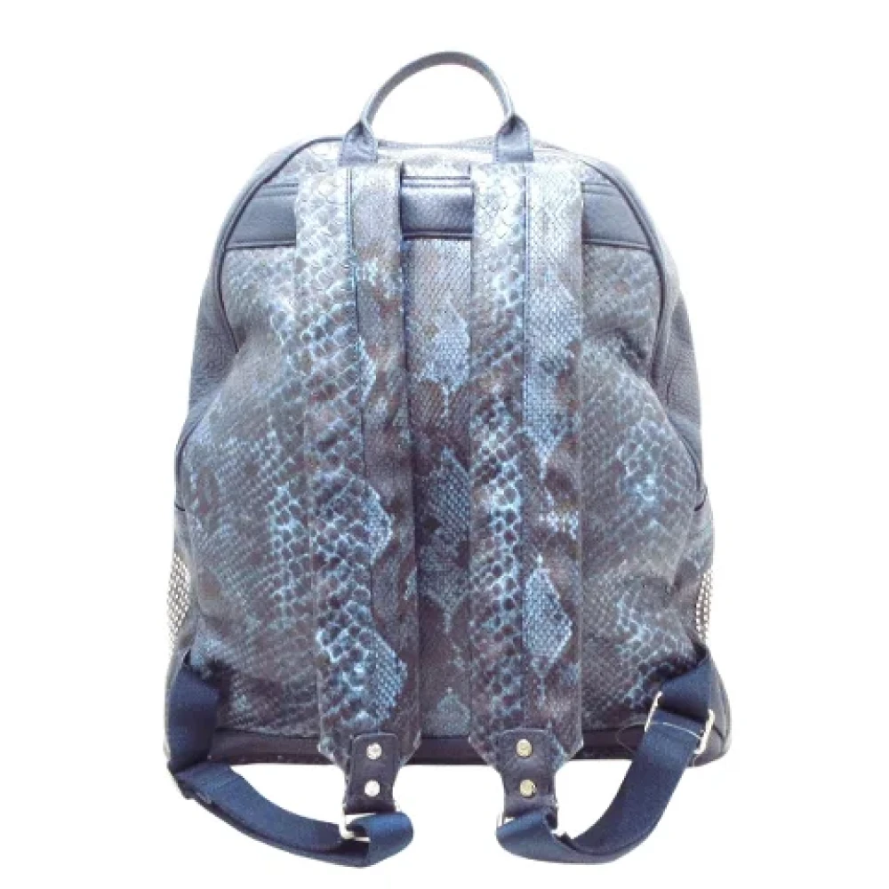 MCM Pre-owned Canvas backpacks Blue Dames