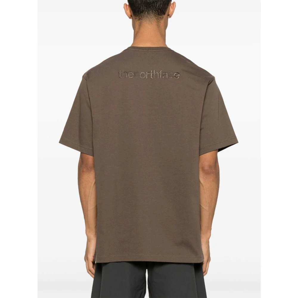 The North Face Bruine Crew Neck Korte Mouwen Shirt Brown Heren