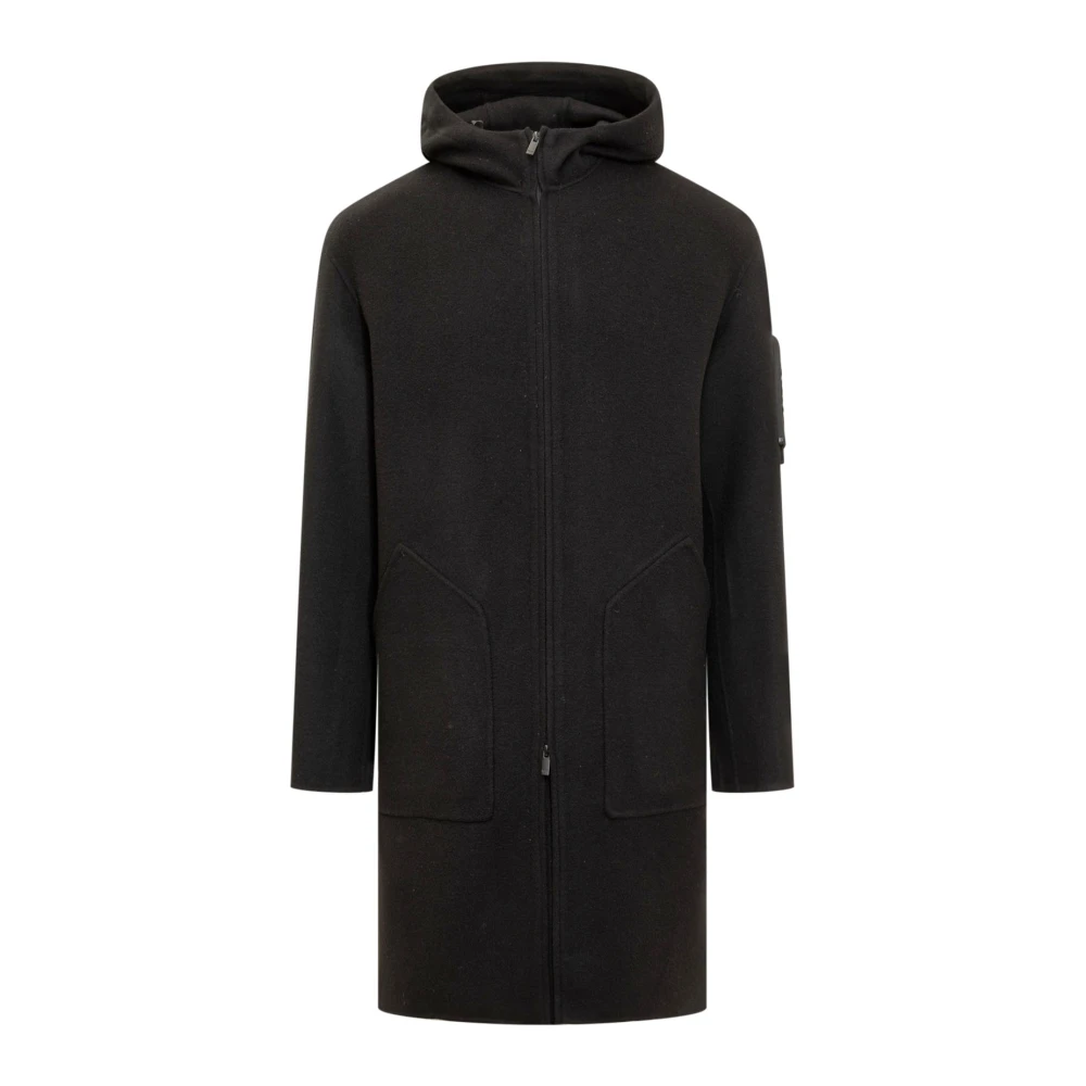 Hevo Waterdichte Trenchcoats Black Heren