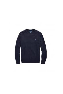 navy-crewneck-broderad-logotyp-bomullstroja