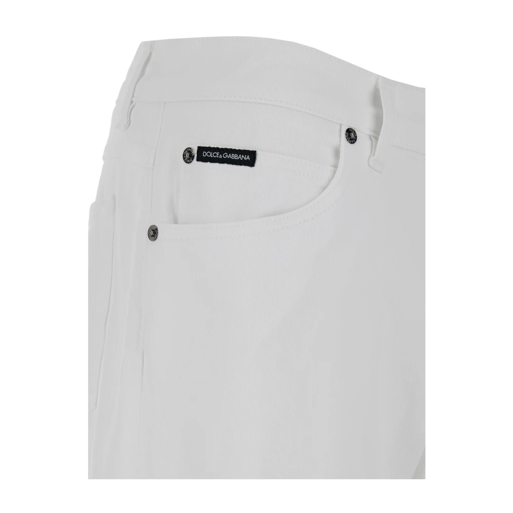 Dolce & Gabbana Witte Slim Fit Jeans White Heren