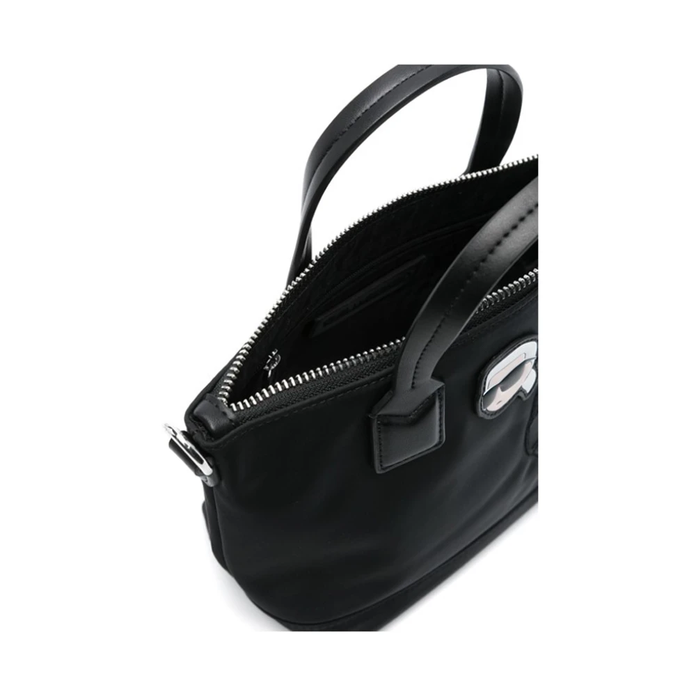 Karl Lagerfeld kleine Ikon tote tas Black Dames