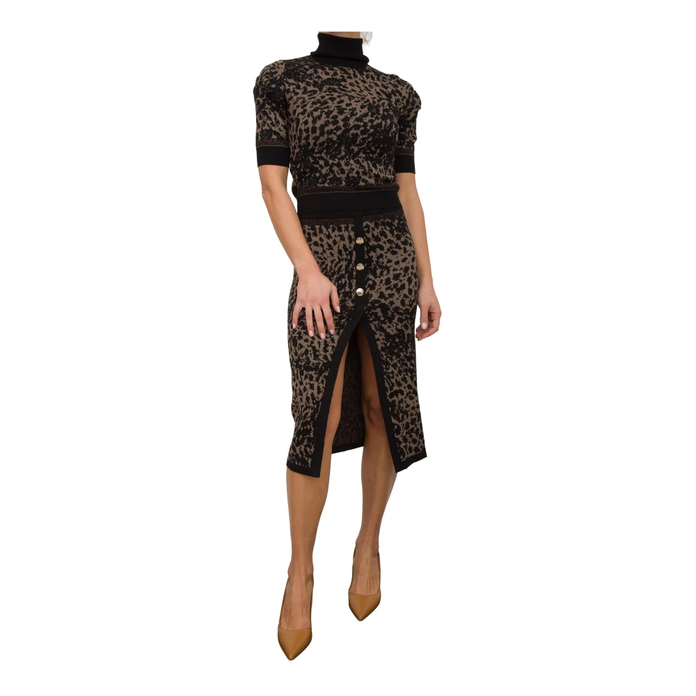 Liu Jo Animalier Sweater voor een stijlvolle look Brown Dames