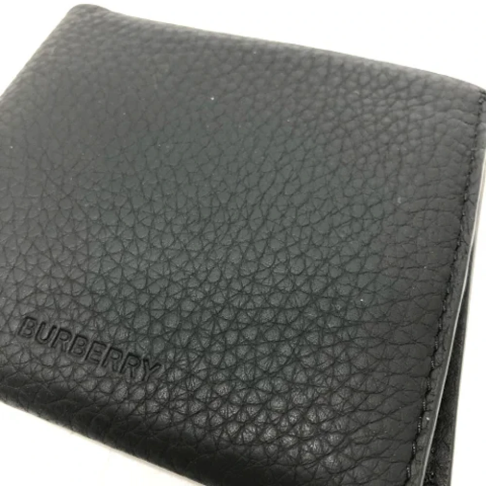 Burberry Vintage Pre-owned Leather wallets Black Heren