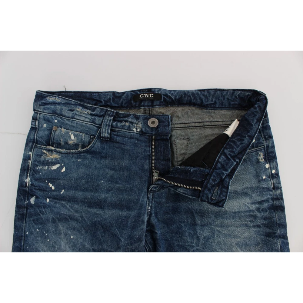 Costume National Blauwe Regular Fit Denim Jeans Blue Dames
