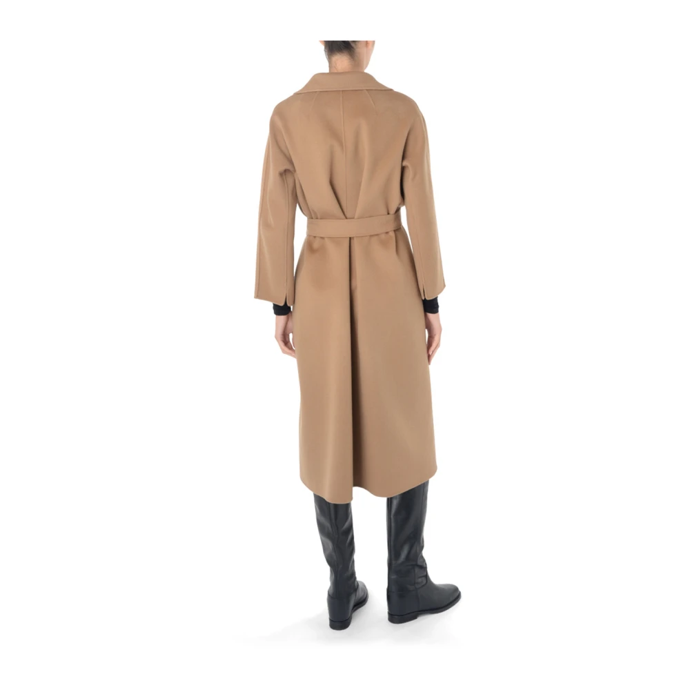 Max Mara Lange Kamelenhaarjas Esturia Brown Dames