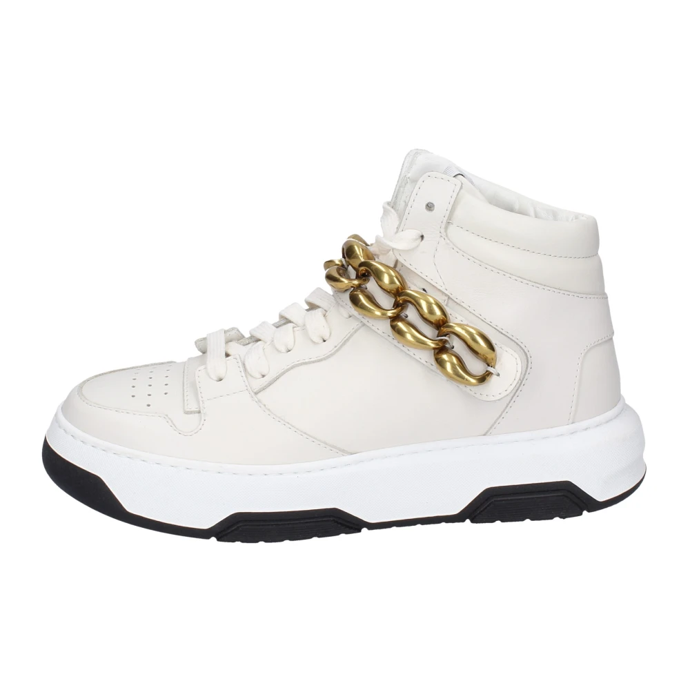 Stokton White Leather Women's Trainers - Female - Sneakers - 4 Uk - Shoes