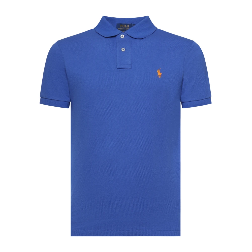 Polo Ralph Lauren Men's Blue Polo Shirts, M, Pique Polo Shirt